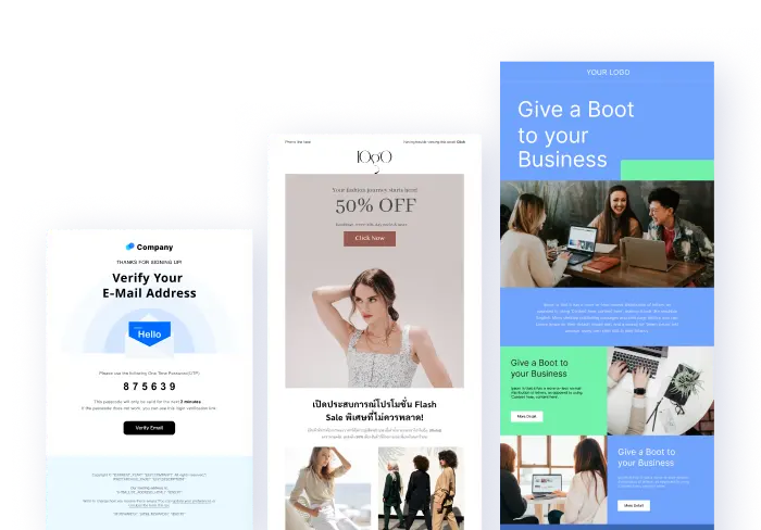 ส่ง Email ให้ทุกรูปแบบ