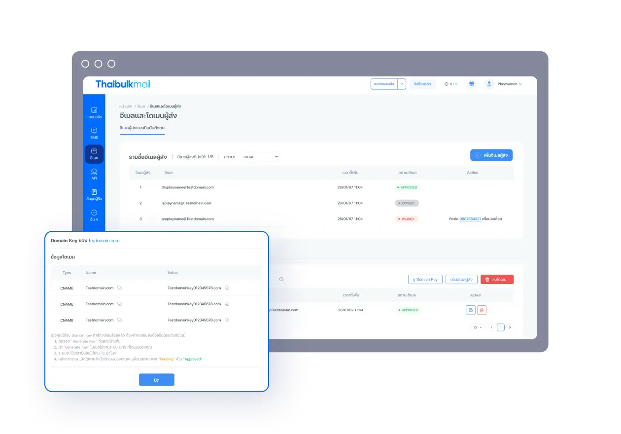 จดโดเมน Email บริษัท